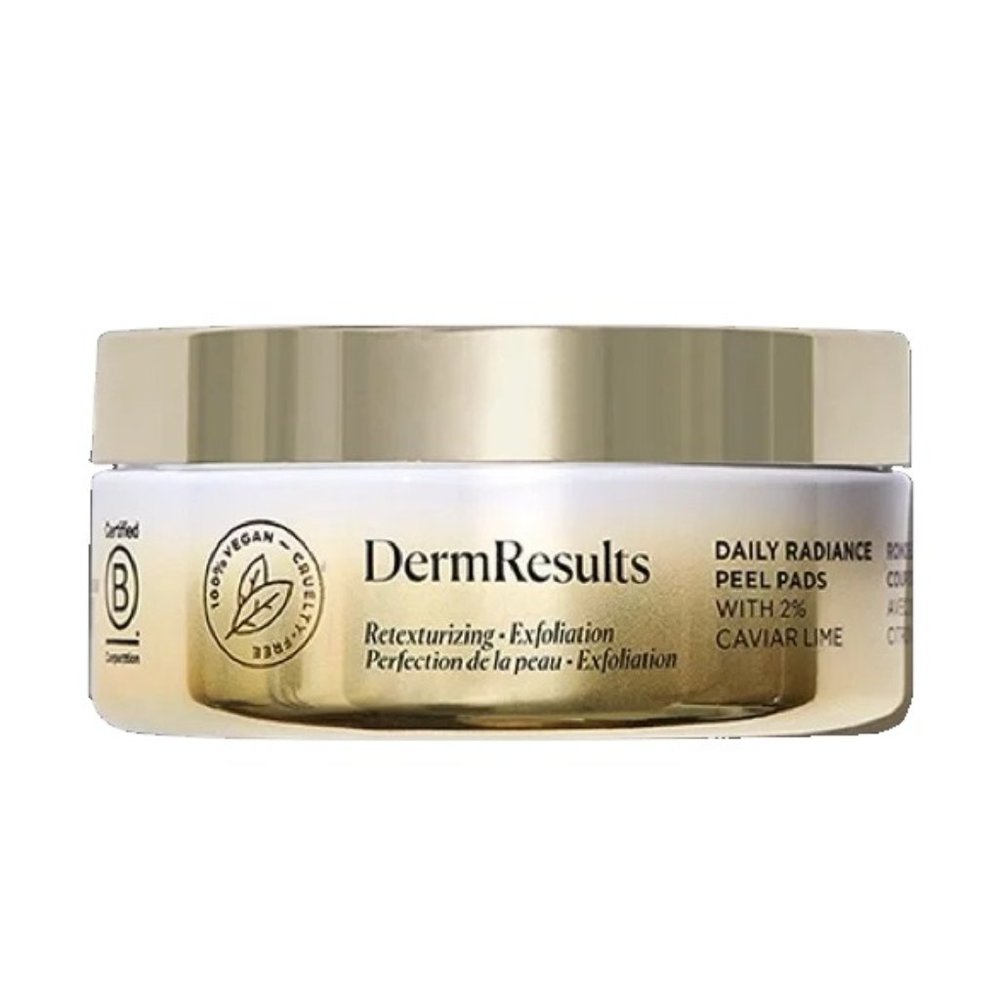 Arbonne DermResults Daily Radiance Peel Pads with 2% Caviar Lime